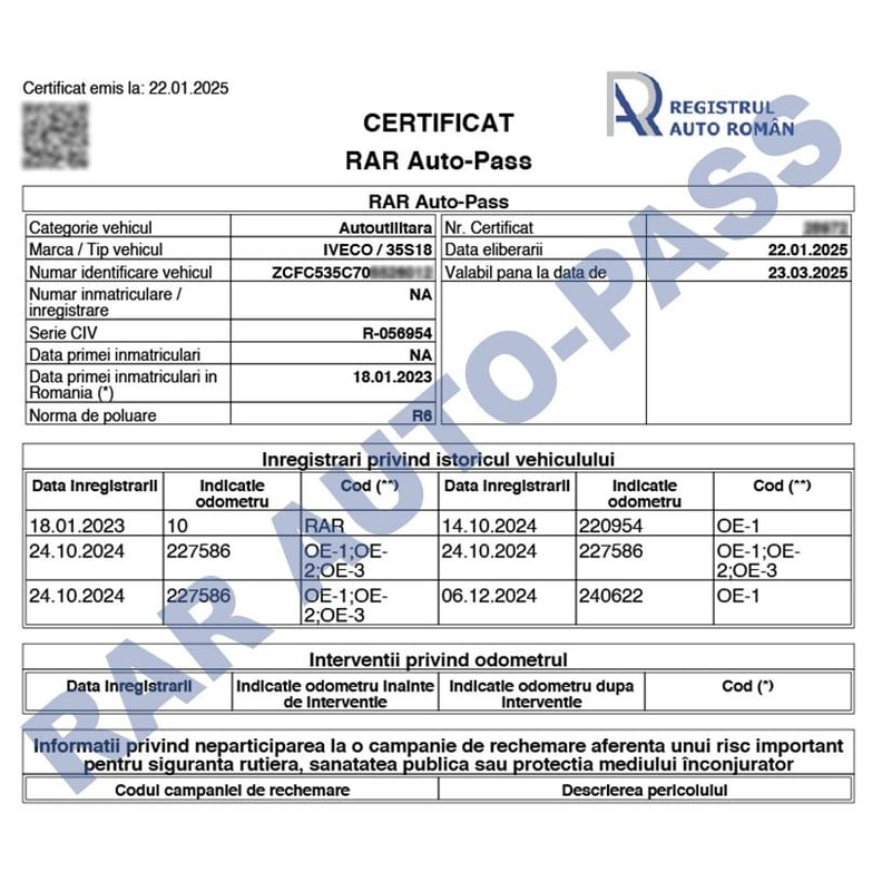 Registrul Auto Român: atenție la practici înșelătoare privind emiterea certificatului Auto-Pass!
