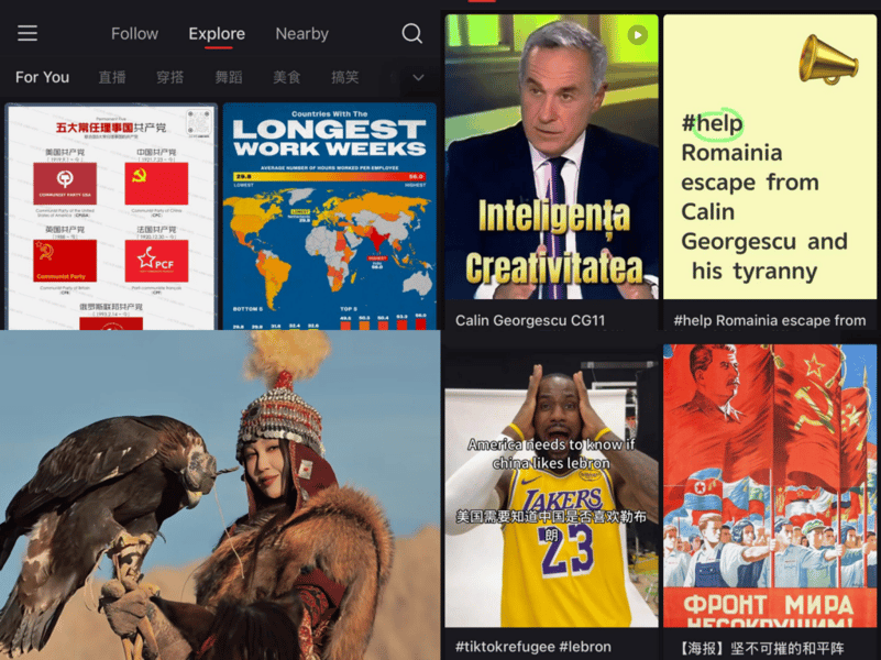 Prima zi pe aplicația chinezească RedNote unde migrează tiktokerii americani. Propagandă comunistă masivă, elogii aduse mișcărilor expansioniste, internauți care mulțumesc „prietenilor chinezi”