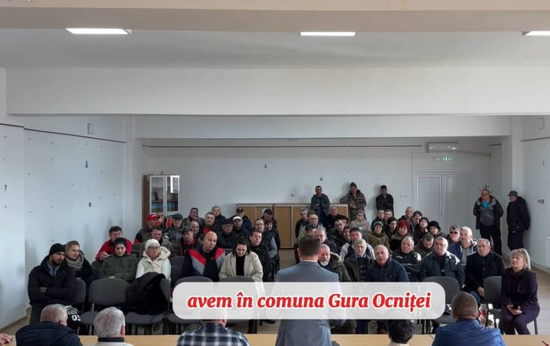 Primarul comunei Gura Ocniței, în dialog cu comunitatea locală