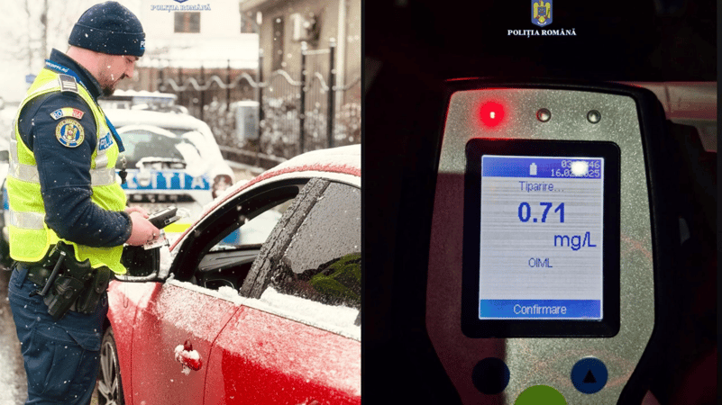 Mai mulți șoferi au fost prinși pe drumurile dâmbovițene beți și fără permis