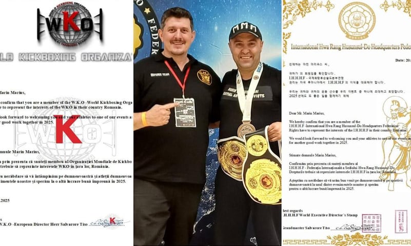 Târgovișteanul Marin Marius Mihai a fost reconfirmat președinte pentru România al WKO și IHHHF