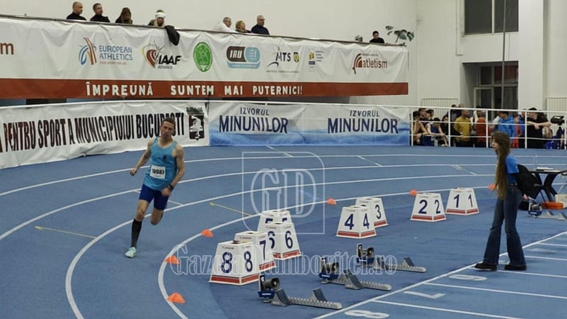 Primul record național în sală pentru atletul târgoviștean Cătălin Amuza (45 ani)
