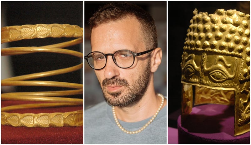 Tezaurul e, de fapt, la București. Bonus: un drum cu taxiul în care un domn cu voce blajină nu mai doarme de când s-a furat coiful de aur