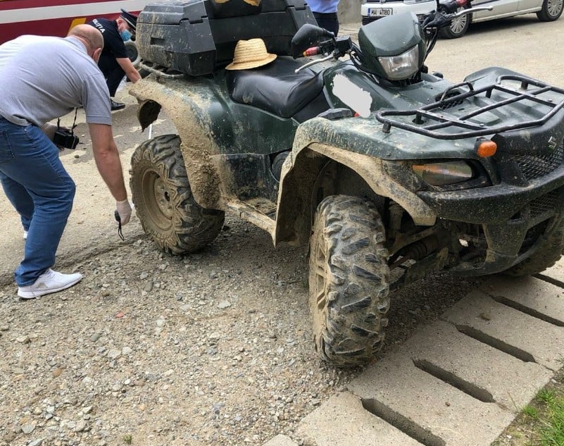 Bărbat din Fieni, prins de polițiști la volanul unui ATV neînmatriculat