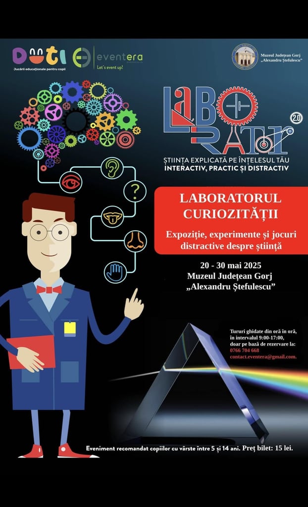 Muzeul Județean Gorj va deschide ”Laboratorul curiozității”