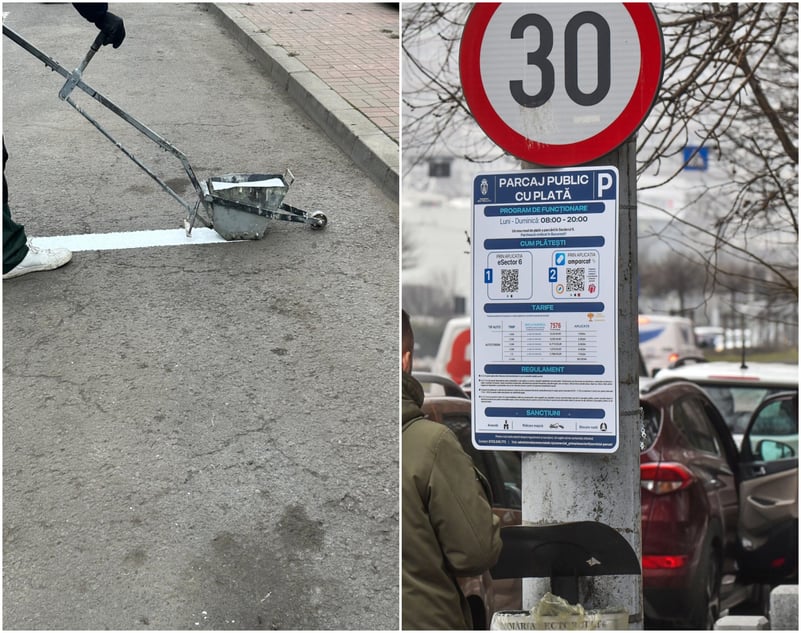 Nu se mai termină veștile bune! 😉 Noi locuri de parcare cu plată în S6, lângă Starea Civilă. Sunt la intersecția străzilor Locotenent Gheorghe Negel cu Nicolae Găină