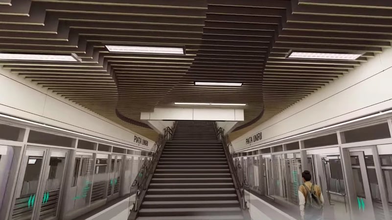 Metroul de Cluj. A început montarea piloților pentru stabilizarea versantului din locul de introducere a „cârtiței” la Florești VIDEO