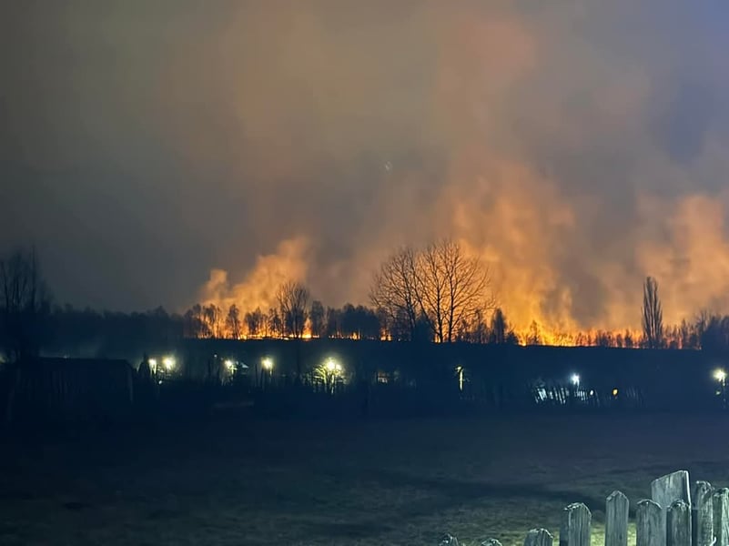Incendiu în Valea Voievozilor: Vegetația uscată cuprinsă de flăcări, stinsă rapid de pompieri