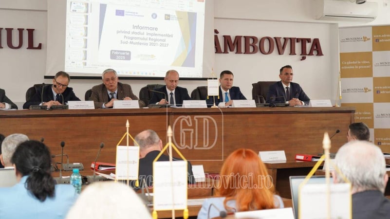 CJD a găzduit ședința ordinară a Consiliului pentru Dezvoltare Regională (CpDR) Sud-Muntenia