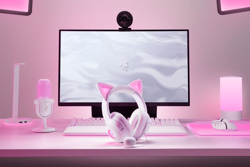 Popularele Razer Kraken Kitty V2, căștile cu urechi de pisică, disponibile acum în varianta white