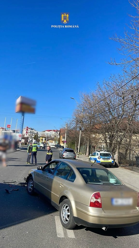 Motociclist rănit într-un accident rutier în Târgoviște