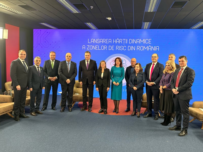 VIDEO! Primarul Cristi Misăilă a participat la evenimentul „Lansarea hărții dinamice a zonelor de risc din România”