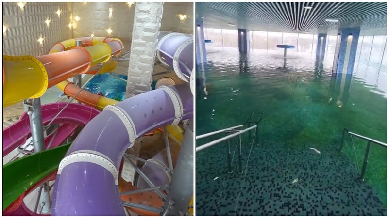 VIDEO | Dl. Negoiță ne duce într-un nou tur virtual la Parcul Acvatic Pantelimon. Ne prezintă vestiarele, piscinele și saunele, însă nu știm când se deschide