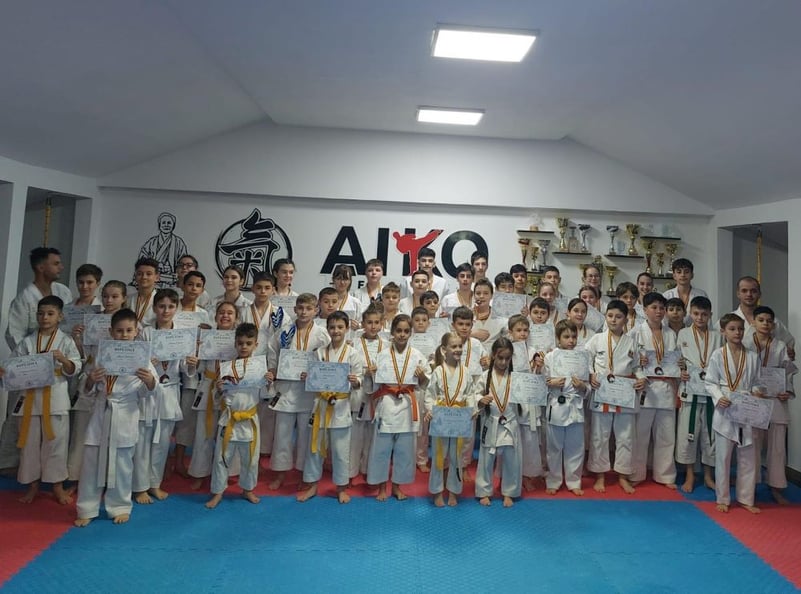 CN de Karate SKDUN: 56 de medalii pentru micii sportivi de la Clubul Aiko Focșani