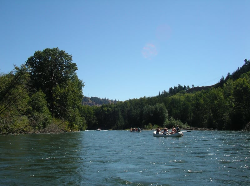 Floating on the Yakima