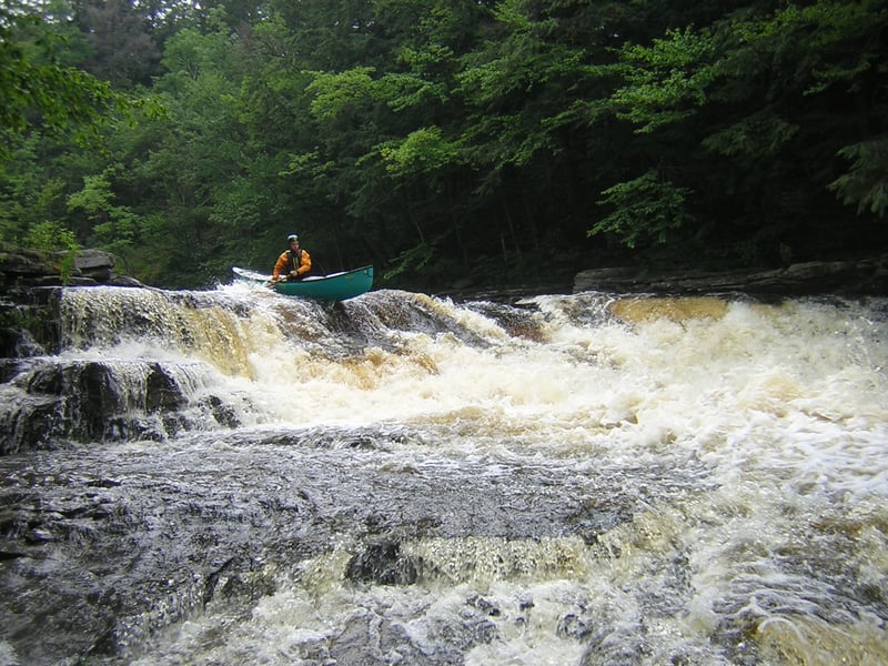 Otto Mills Falls, 1st ledge