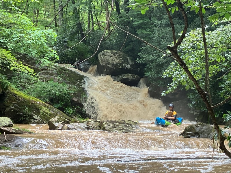 View Upstream to the Pocket Falls (3rd)