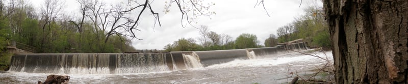 Pilcher Park Dam Panoramic