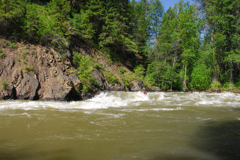 Headwall rapid downstream of fish weir