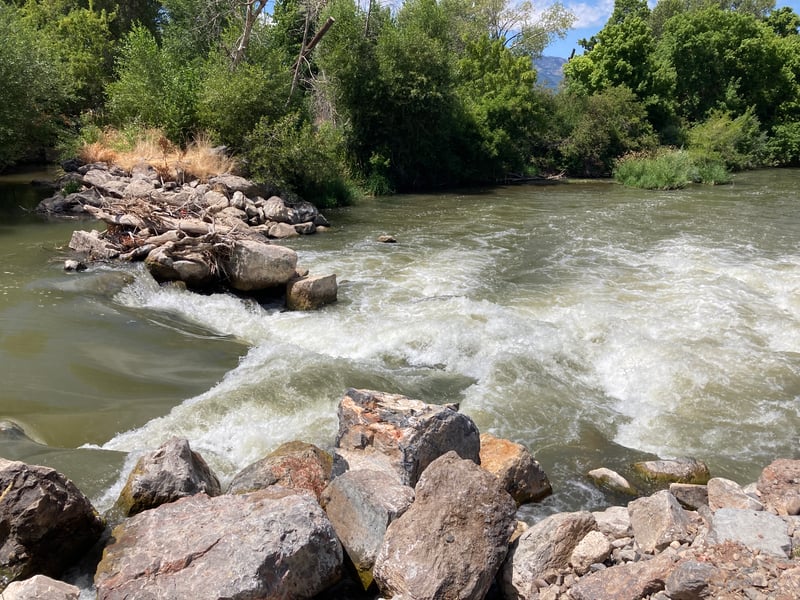 Rock Check Dam Near Morgan County Fairgrounds