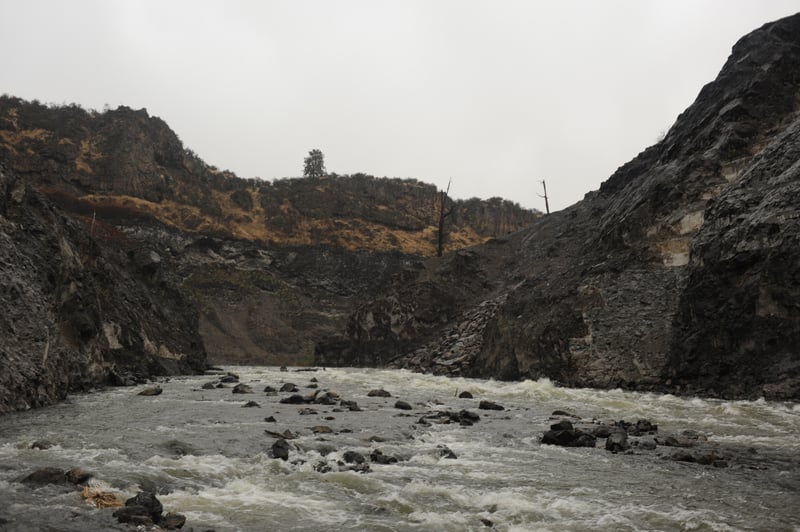 Looking Back Upstream Where Copco 1 Dam Stood