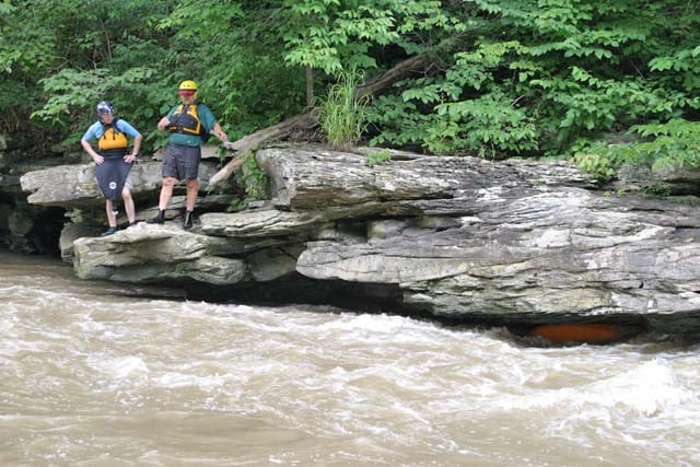 Canoe in undercut