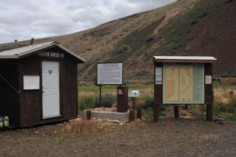Information Kiosk and Check in Station at Harpham Flat
