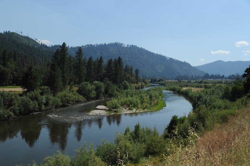 Klamath River Flowing Through Happy Camp