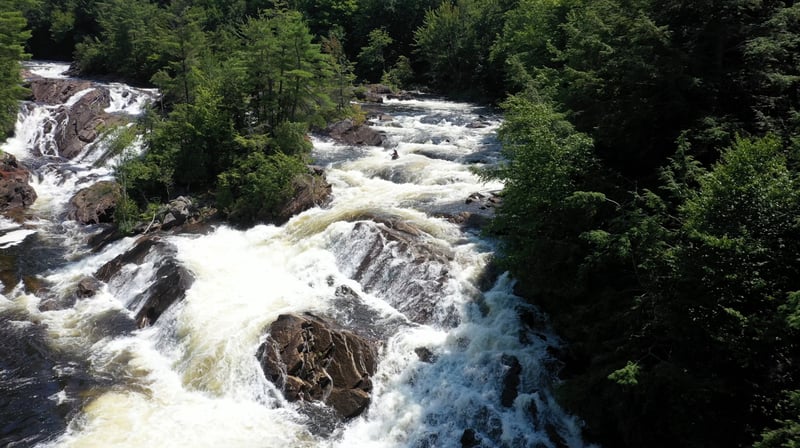 The Tubs from the air