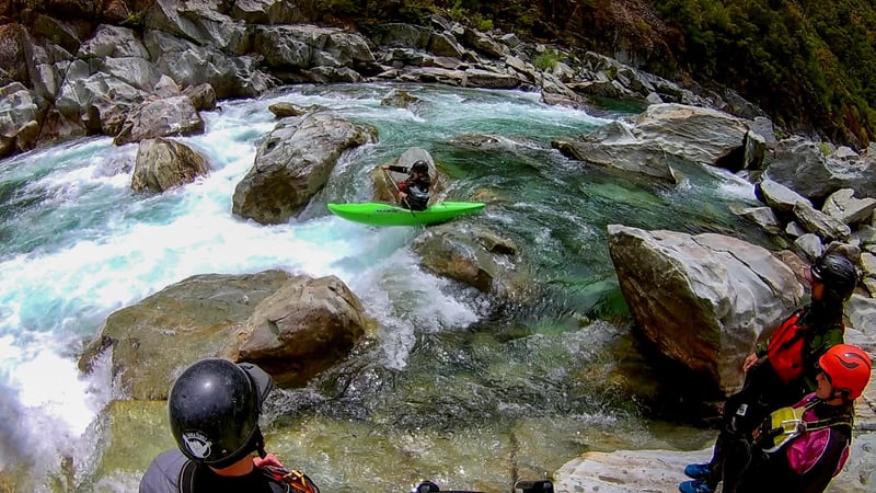 Bogus left line, low water