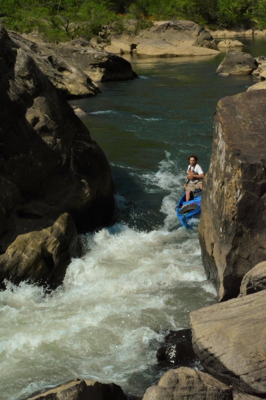 Canoeing Devils Jump