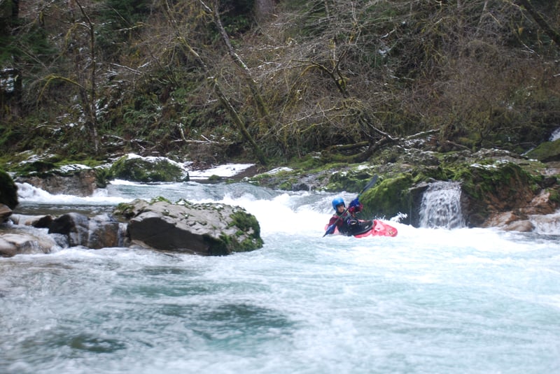 Paddling on the Kilchis