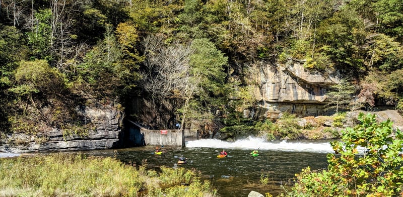John W. Flannagan Dam 800 CFS release