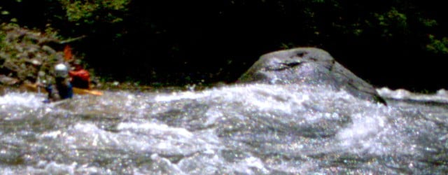 Split Hair Rock Upstream View