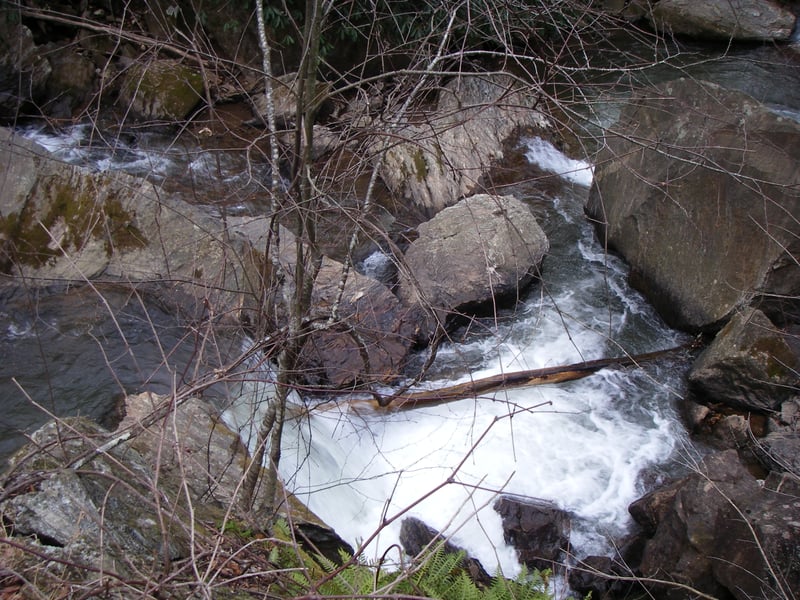 The drop with the log