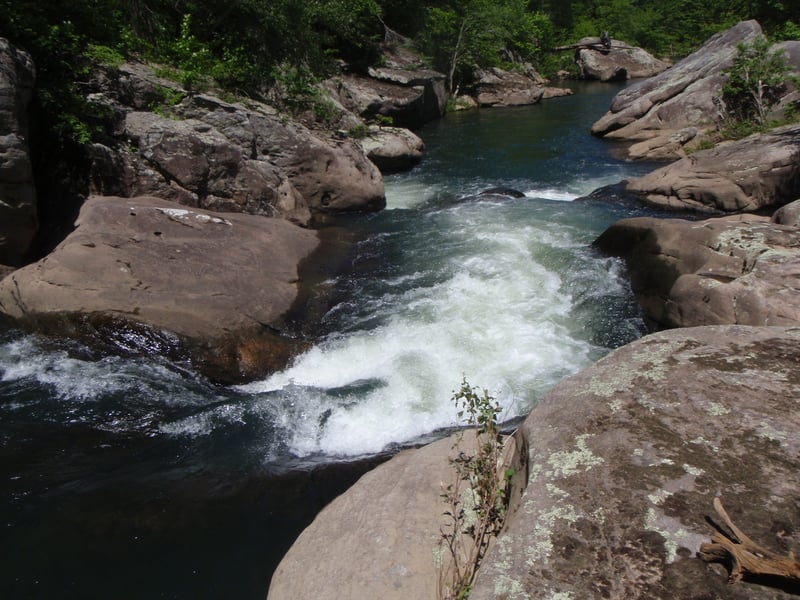 Double Drop Falls at about 200 cfs