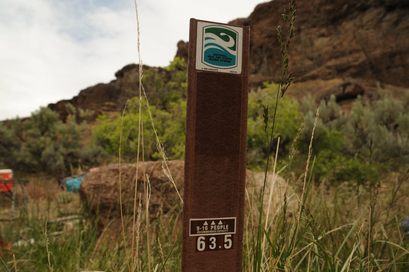 Campsite Marker at Buckskin Mary