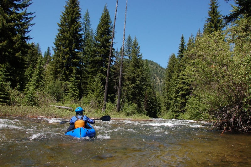 Nathan Johnson on the West Fork of Fish Creek