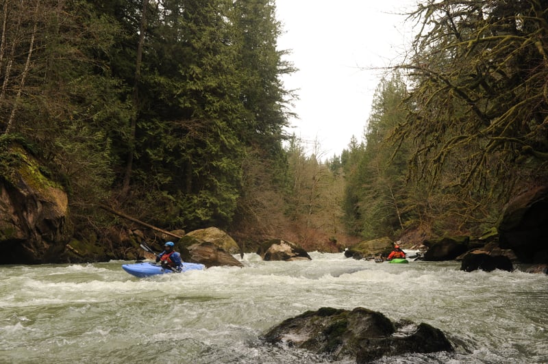 Looking Back Upstream at the Nozzle