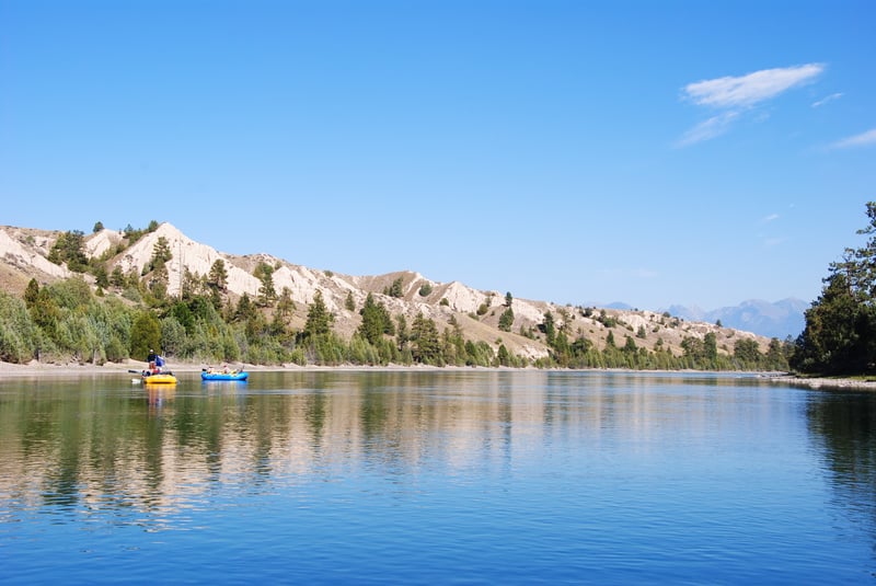 Il paesaggio della parte meridionale della penisola di Flathead non delude.
