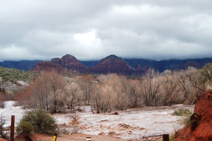 2004 flood at Red Rock crossing