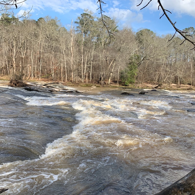 river right view entrance to rapid