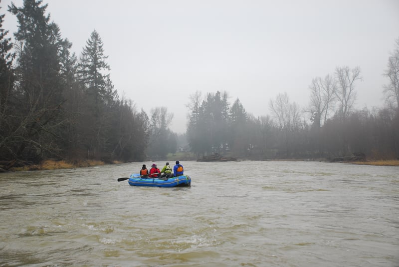Floating on the Nisqually