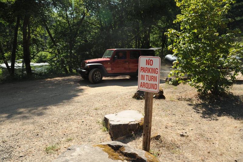 Turn Around Area at Gravel Bin