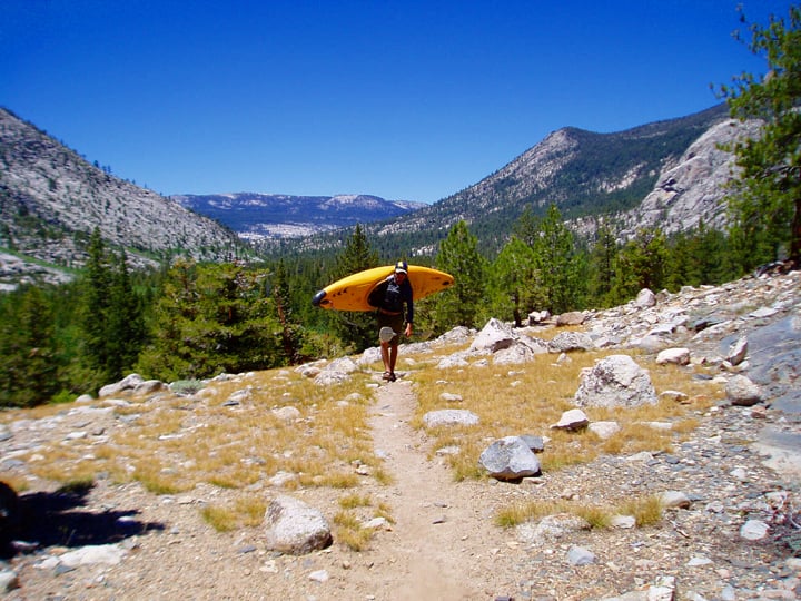 Danny along the John Muir Trail above Blarney Meadows