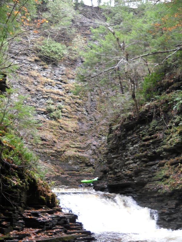 The slide immediately above the last chance pool above Cold Feet