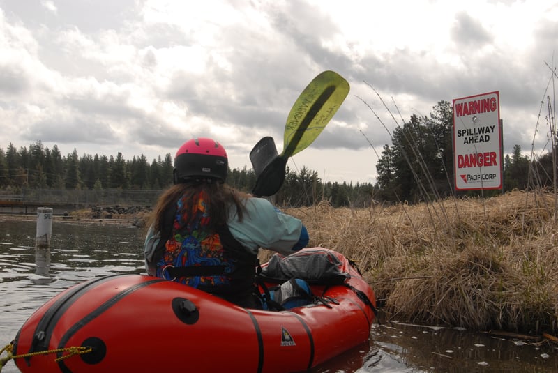 At the Keno Dam Portage