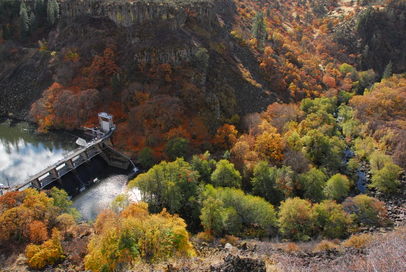 Copco 2 Dam and Wards Canyon Entrance