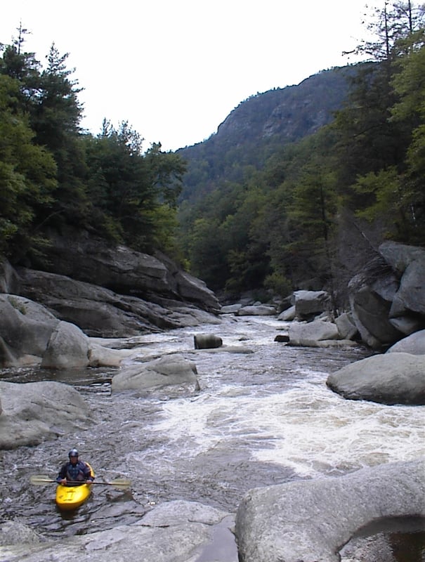 Tony below Wheelie looking into the Cali gorge