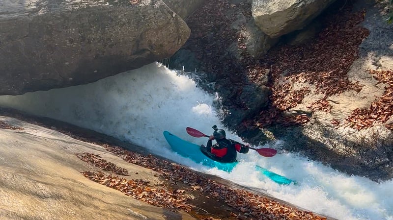 Sliding under Minigizer Rock